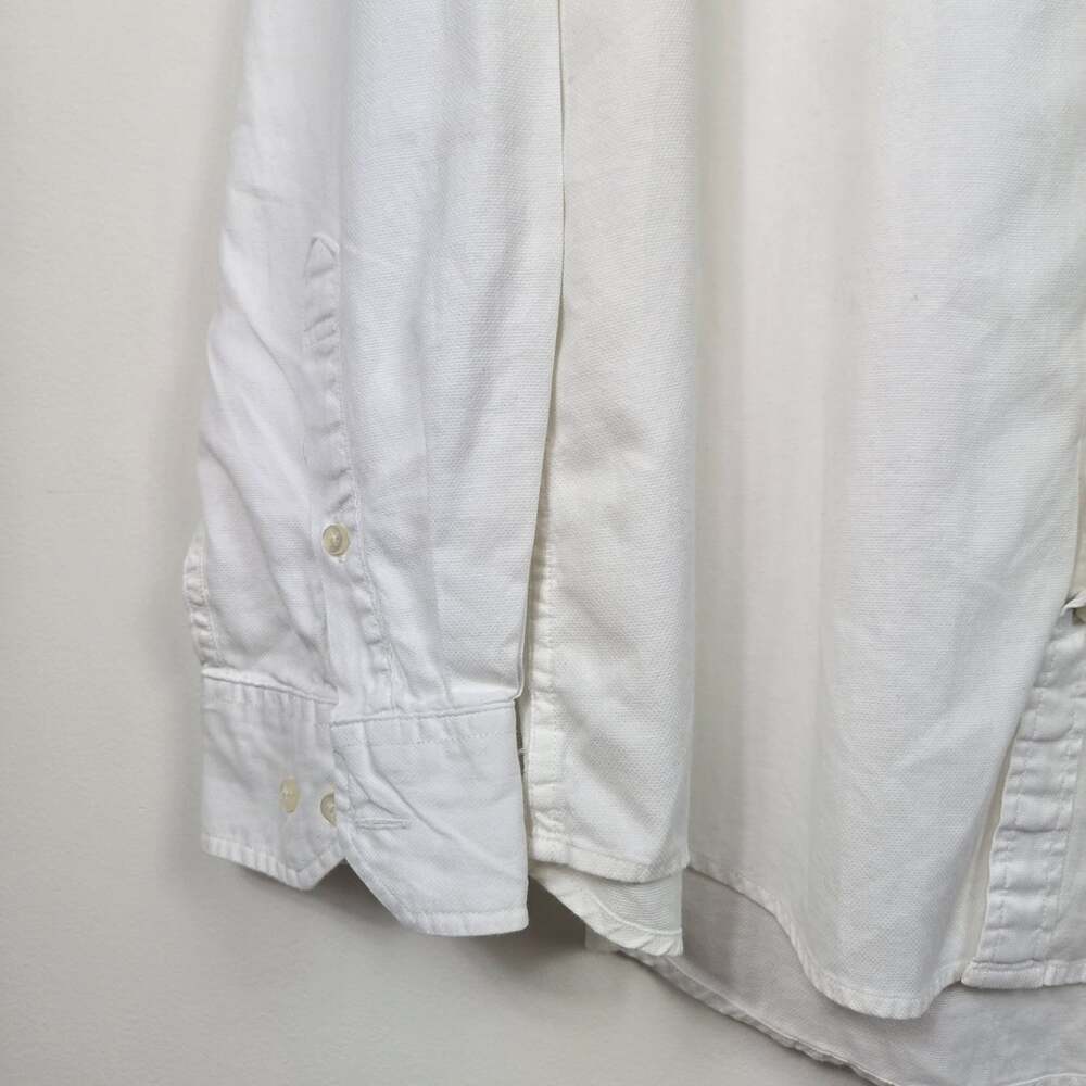 Tommy Hilfiger White Oxford Button Down Shirt XXL 2PLY Classic Cotton Casual - Picture 4 of 7